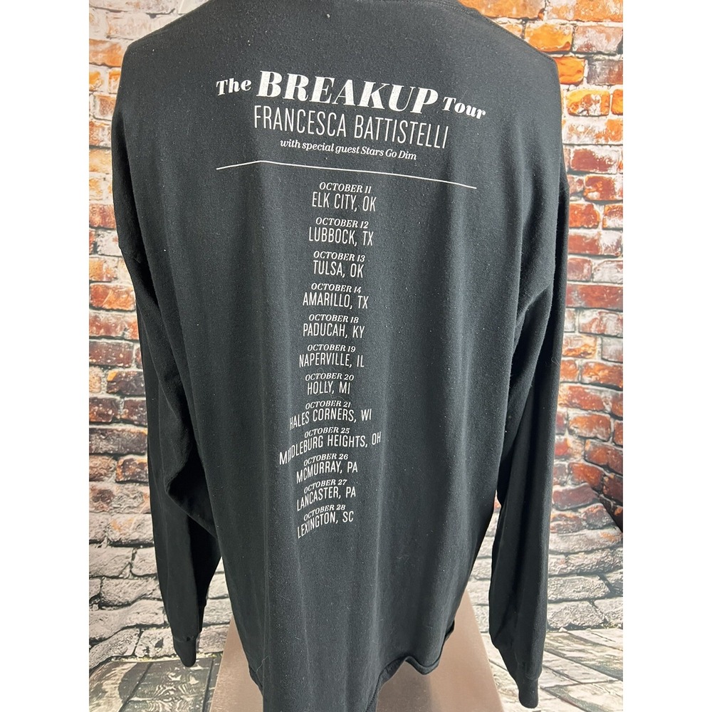 Francesca Battistelli Breakup Tour Longsleeve Christian Artist Size XL - Picture 2 of 4